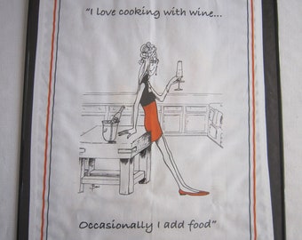 Vintage Framed Tea Towel