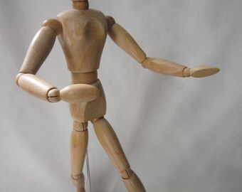 Large Articulated Female Art Form, Rare
