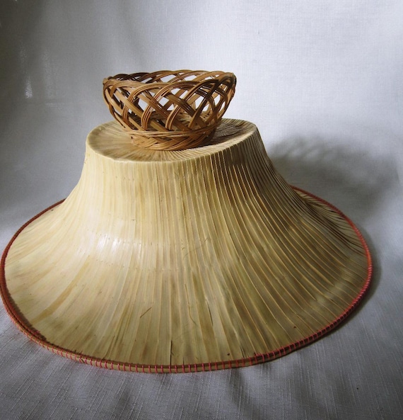 Vintage Thai Straw Hat - image 1
