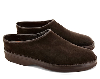Clog Brown Suede - Made in England