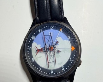 Vintage Bon Ton Plane 34mm Quartz Men's Watch #440