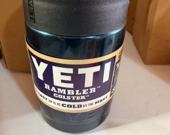Lattina Yeti Rambler da 355 ml (12 oz) con brillantini Colster Green o color verde acqua (vedi foto n. 325)