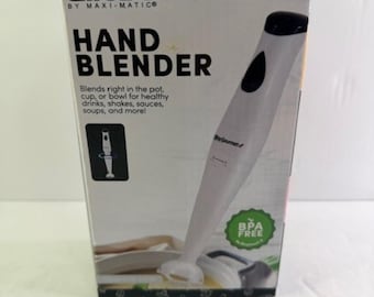 Batidora de mano eléctrica de inmersión Elite Gourmet, mezcladora, picadora, 1 toque #226