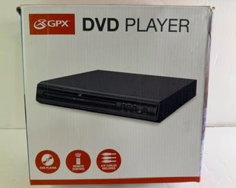 DVD Player New Open Box GPX D200B Progressive Scan DVD Player With Remote#370