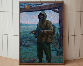 Stalker Poster, Shadow of Chernobyl Wall Art, Bohem Game Artwork, Gaming Gift Print