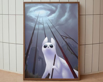 Rain World Poster Print, Gaming Poster, Room Decor, Wall Decor, Gaming Decor, Gaming Gifts, Video Game Poster, Video Game Print