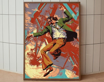 Disco Elysium Poster, Disco Elysium Canvas, Kim Kitsuragi Poster, Disco Elysium Wall Art, Game Canvas, Gaming Decor, Home Decoration