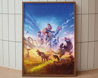 Horizon Zero Dawn Poster, Wall Art & Home Decor, Action RPG Video Game Poster Gift