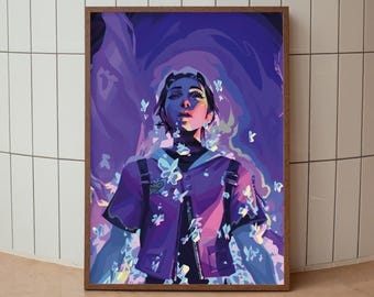 Valorant Clove Poster, Valorant Poster Print, Gaming Poster, Gaming Decor, Video Game Poster, Gaming Gift, Video Game Print