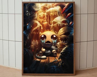 The Binding of Isaac Poster, Gaming Poster, Video Game Prints, Wall Decor Posters, Gaming Gift, Video Game Poster, Gaming Decor