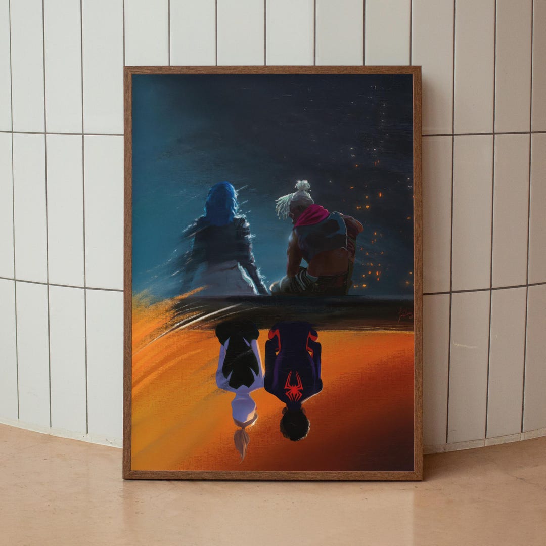 Arcane Poster, Jinx and Ekko Love Wall Art, Arcane TV Show Fan Art ...