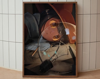 OneShot Niko Poster, OneShot Wall Art Print, Indie Game, Gaming Decor, Video Game Poster, Large Wall Decor