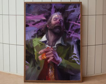 Disco Elysium Poster, Disco Elysium Canvas, Kim Kitsuragi Poster, Disco Elysium Wall Art, Game Canvas, Gaming Decor, Home Decoration