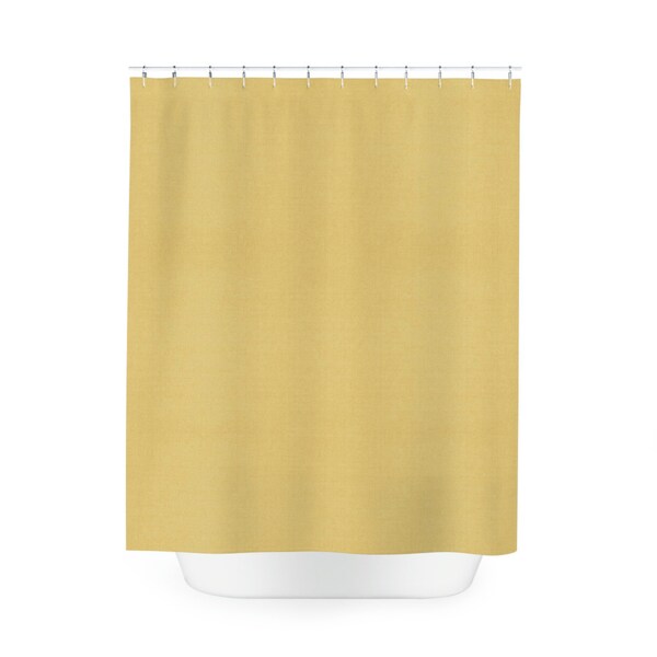Solid Yellow Shower Curtain Etsy