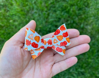 pumpkin bow, pumpkin pie bow, Thanksgiving bow for toddler, Thanksgiving headband, fall hair bows, fall hair clip, fall bows for girls