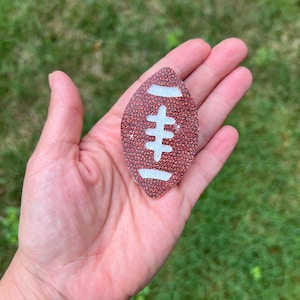 football clip for girls, football barrette for women, football hair bow for toddler, football accessories for baby, football sister outfit