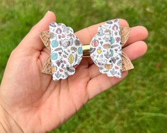 Thanksgiving bow, Thanksgiving hair bow,fall hair bows for toddler, fall hair clip, fall bows for girls, fall headband baby