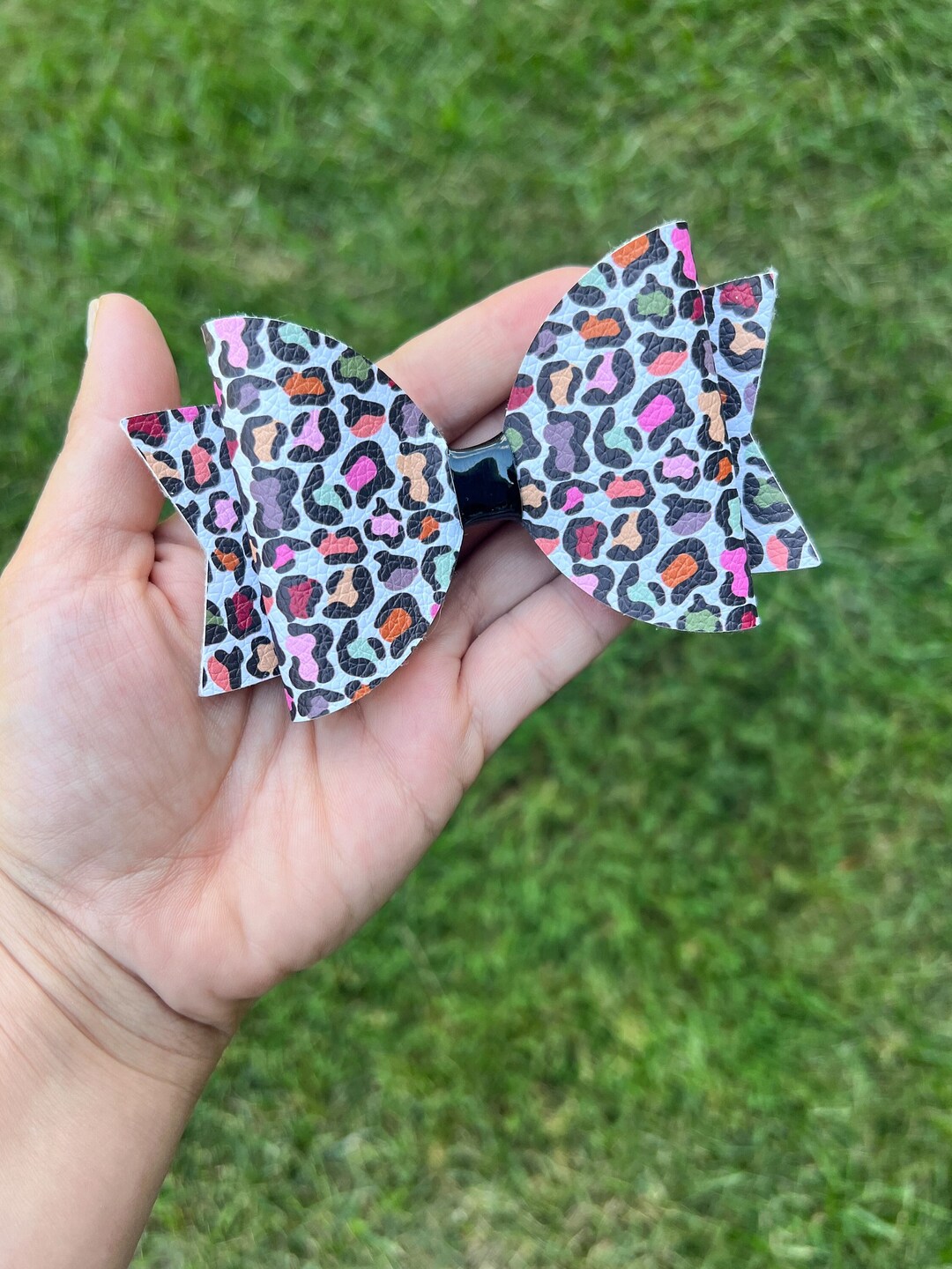 Fall Chair Bows Cheetah Print Bow, Fall Hair Bows for Toddler, Fall Hair Clip, Fall ...