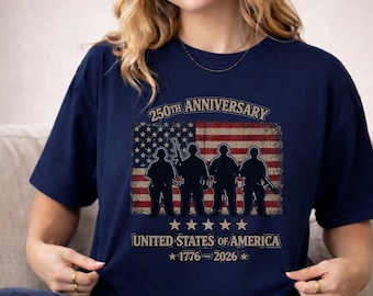 USA 250 Jahre Hemd, Amerika 250-jähriges Jubiläumshemd, 1776-2026 Hemd, Vaterländisches USA Militärtribute Hemd, 1776-2026 Hemd