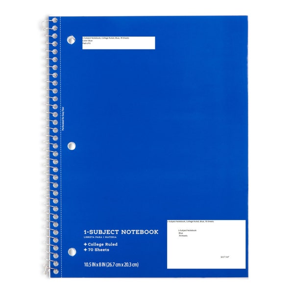 College Ruled Notebook Etsy