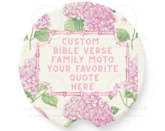 Create Your Own Custom Car Coaster: Bible Verse, Song, Family Motto