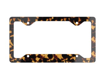 Tortoise Shell License Plate Frame, Made in the USA