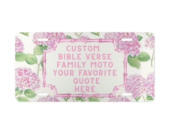Create Your Own Custom License Plate, Personalized Bible Verse, Quote, Song, Motto