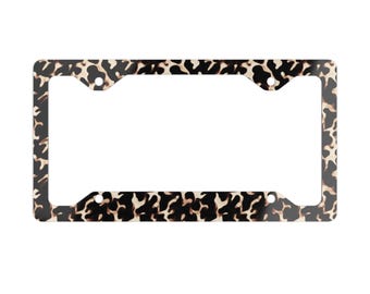 Tortoise Shell License Plate Frame, Made in the USA