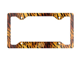 Gepersonaliseerde tijgerprint nummerplaatlijst, 16e verjaardag!