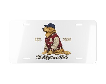 The Retriever Club License Plate: Father's Day, Sweet 16th Birthday! Golden Retriever