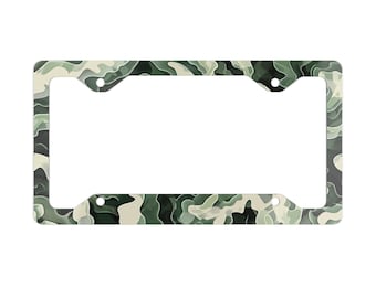 Camo License Plate Frame, Personalize it with Monogram! Sweet 16