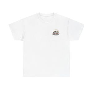 Retro Camper Illustration T-Shirt | Tiny Chest Print, Travel RV Design