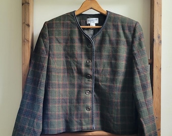 Vintage Pendleton Collarless Blazer