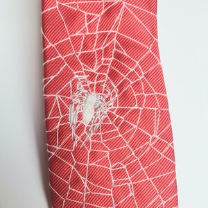 Krawatte mit Spinnennetz Stickerei Spider-Man image 4