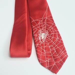 Krawatte mit Spinnennetz Stickerei Spider-Man image 3
