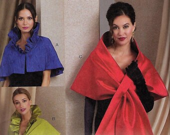 Vogue Tom & Linda Platt Patterns #R12000/ #V1991 Misses’ Wraps~misses Sz S-M-L(8-18)~Uncut F Folds