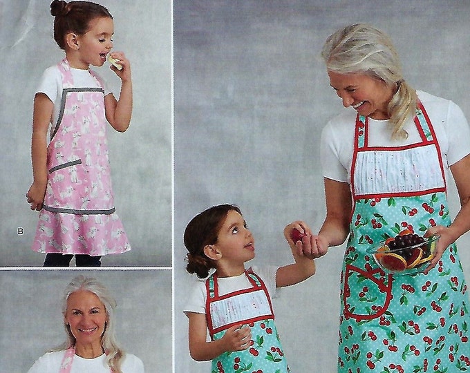 Simplicity R11060 Simplicity Pattern##8815/r11060~childs and Misses Apron Set Misses Sz ...