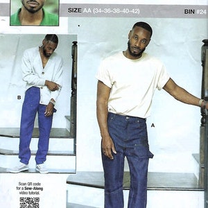 Know Me Sewing Pattern ME2024: Men&#39;s Jeans (Size 44-52)