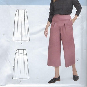Simplicity Pattern #9181~Misses&#39; Cropped Trousers and Skirt~Misses Sz 6-14 or 16-24~Uncut F Folds