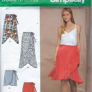 Simplicity Pattern #8606~Misses' Wrap Skirt in Four Lengths~Misses Sz 14-22~Uncut F Folds~No Envelope Incl.