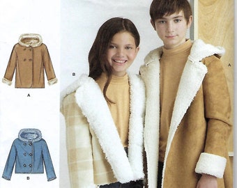 Simplicity Pattern #9832/R11927~Girls' and Boys' Jacket In Two Lengths~Boys and Girls Sz 7-14~Uncut F Folds