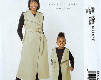 McCall's #M7749~BEAUTE' J'ADORE  Children's Dresses~Childs' Sz 3-8~Uncut Factory Folded