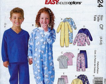 M6224 Onesie Top Shorts and Pants sewing patterns by McCalls sewing patterns Toddlers/'Children/'s Robe Size 1-3 toddler.