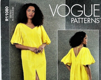 VogueRachel Co Mey Pattern #V1798 ~Misses Very Loose-Fitting,Midi Shift Dress~Misses Sz 8-16 ~Uncut F Fold~No Pattern Envelope Incl