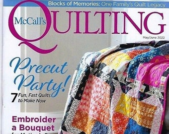 NEW~"McCALL'S QUILTING"~May/June2022~The Best American Quilting~Precut Party