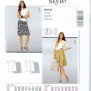Burda Style Pattern #7531~Misses Slightly Flared Knee Length Skirt~Misses Sz 10-24~Uncut F Fold