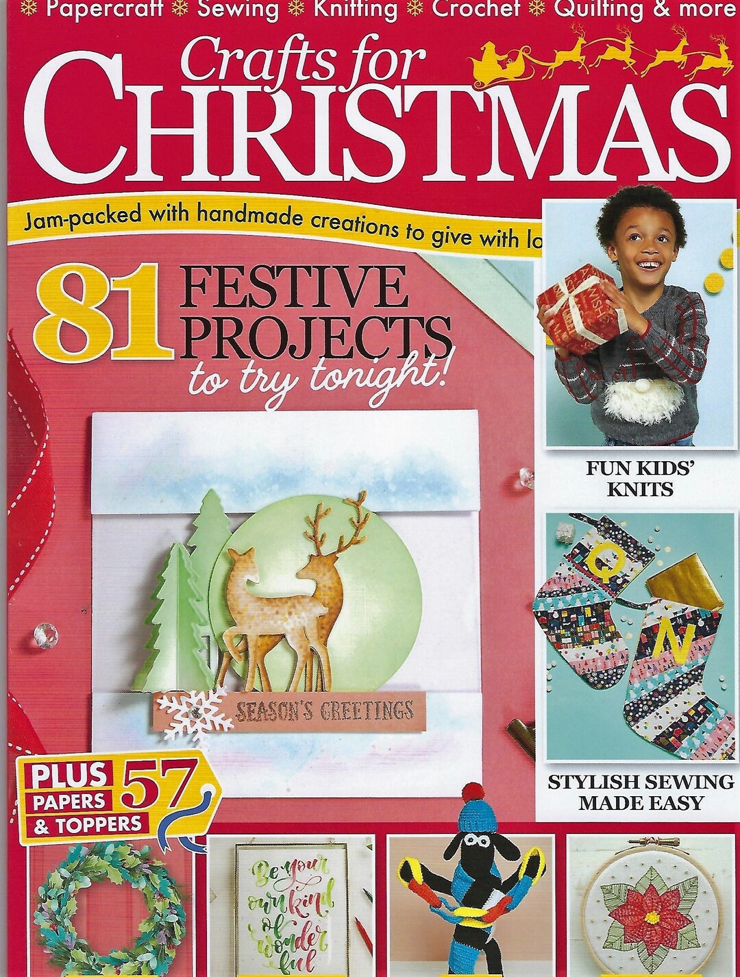 Brand New “CRAFTS for CHRISTMAS”~2022~81 Festive Projects+57 Papers ...