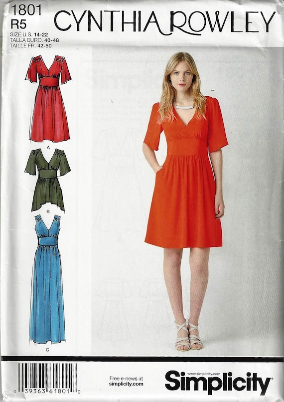 6-8-10-12-14 H5 SIMPLICITY Patterns 1104 Misses Separates Cynthia Rowley Collection