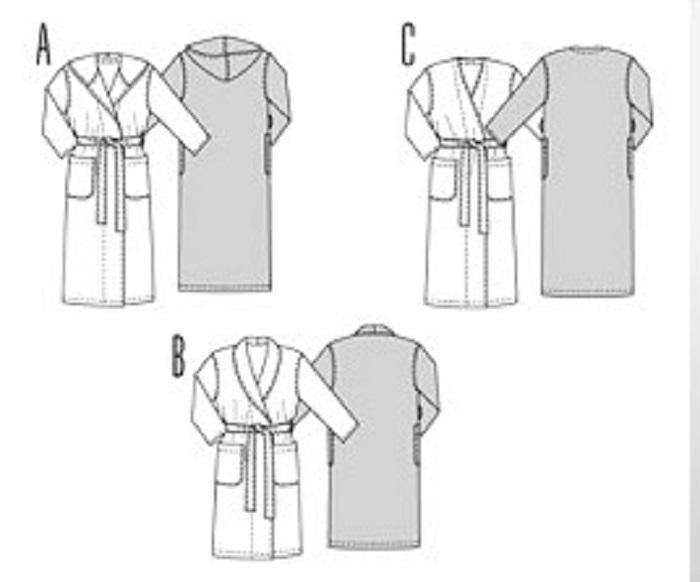 Burda Bathrobe Sewing Pattern #2653~mens & Womens, Uncut (sizes12-22 ...