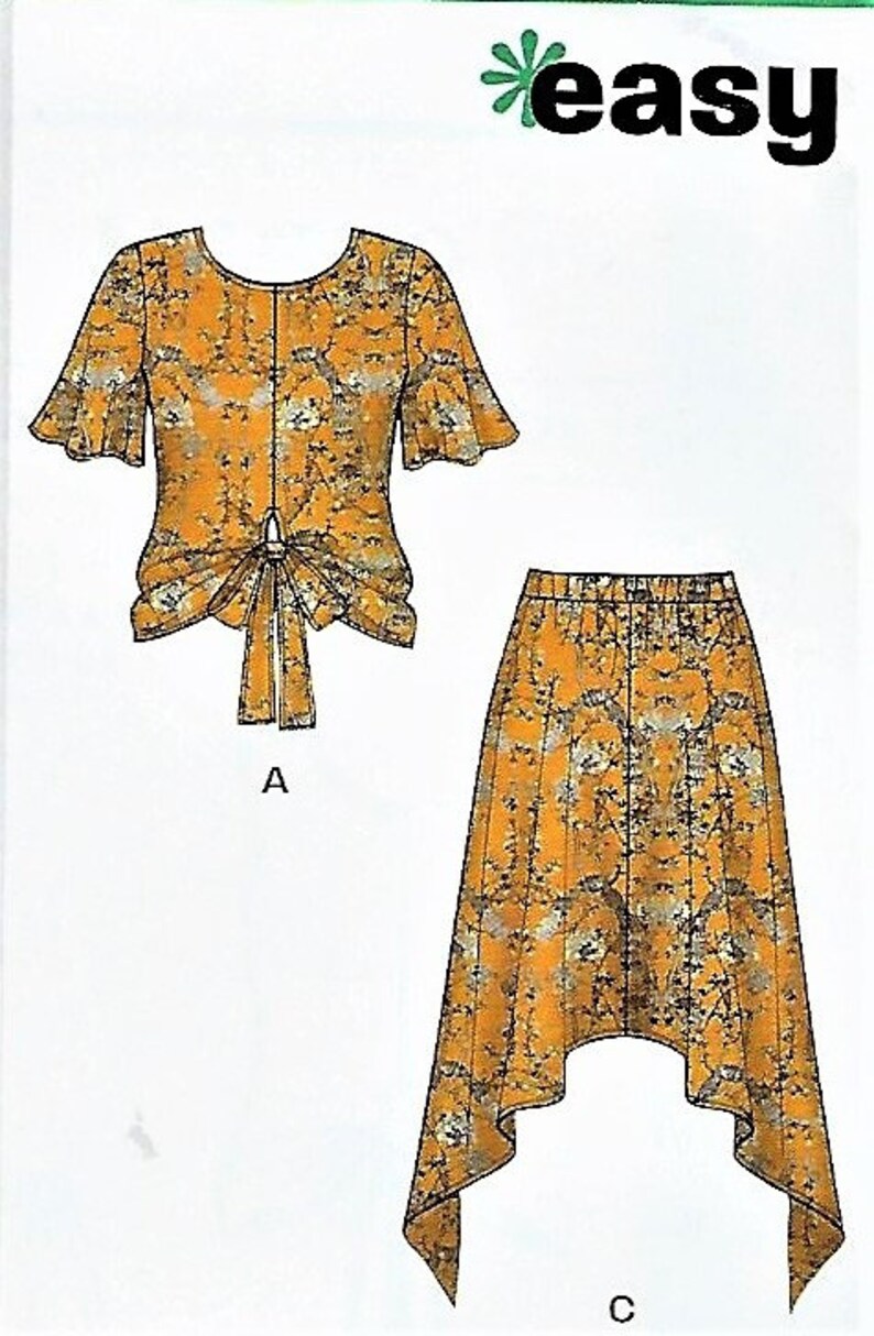 Simplicity New Look Easy Pattern 6609misses 2 Piece Etsy